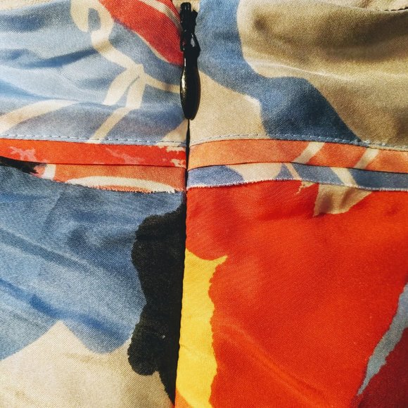 Vintage Y2K Armani Exchange Bright Floral Flowy Skirt - Picture 6 of 10